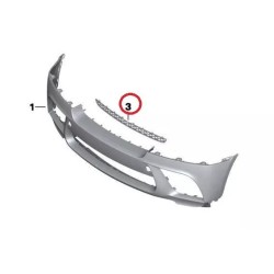 Bmw Rejilla Parachoques Centro Delantero Superior 51112159276