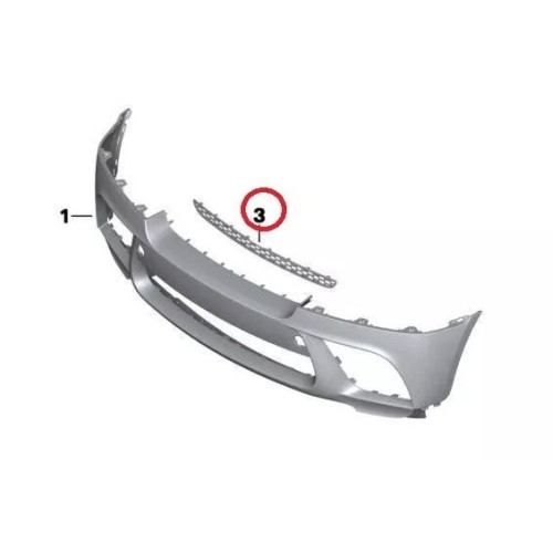 Bmw Rejilla Parachoques Centro Delantero Superior 51112159276