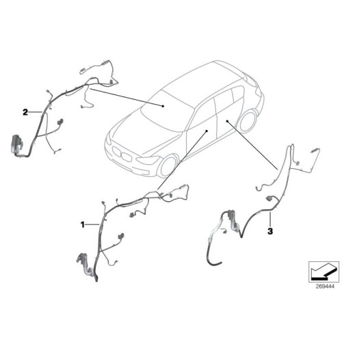 Arnés De Cableado Bmw Lado Del Conductor 61129335287