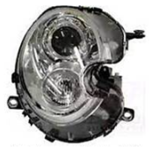 Faro Mini Cooper Blanco Xenón Derecho R55 R56 R57 R58 R59 Clubman Coupe 63127269984