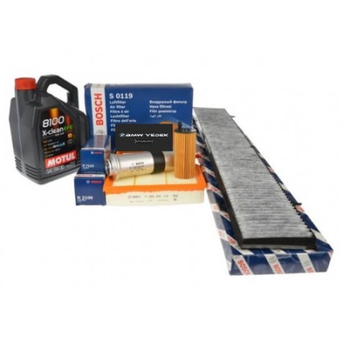 Bmw E90 320d N47 Motor 184 CV Kit Filtros Mantenimiento Periódico h Motul 5W30