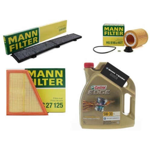 Bmw X1 E84 Case 1.6i Gasolina Mantenimiento Periódico Filtros Mann Castrol Oil