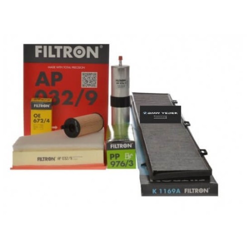 Bmw Serie 1 E87 Chasis 116d N47 Motor Mantenimiento Periódico Filtros Filtron