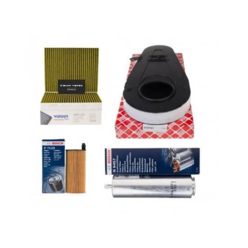 Bmw F10 Case 520d Kit Filtros Mantenimiento Periódico Aceite Castrol