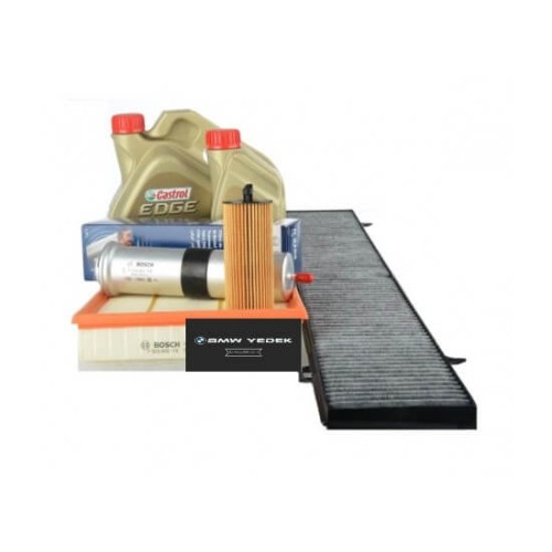 Bmw E87 Case 116d N47 Kit Filtros Mantenimiento Periódico Motor h Aceite Castrol 5w30