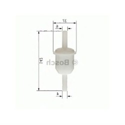 BMW E30 316 Filtro intermedio de gas 13321277497