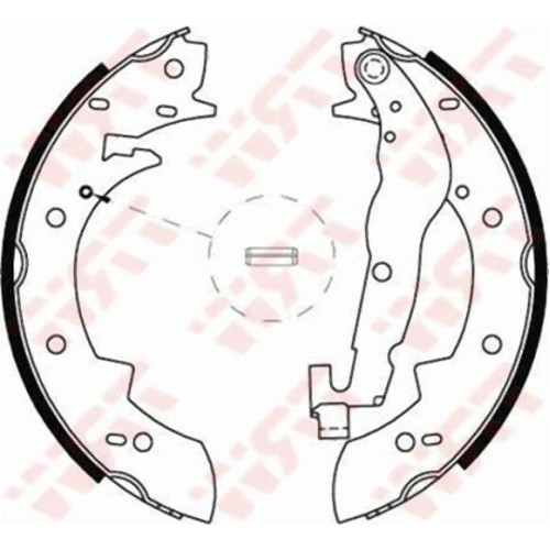 Pastilla de freno de zapata trasera BMW E30 34219064270 TRW