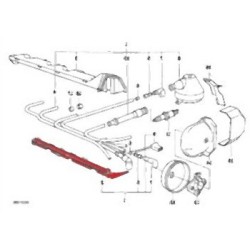 BMW E30 E34 E36 M40 Cable de bujía Carcasa inferior 12121727688