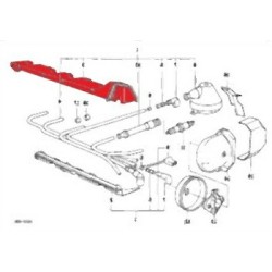 BMW E30 E34 E36 M40 Cable de bujía Carcasa superior 12121727687
