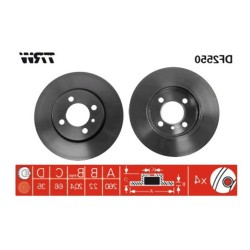 Kit de aire de disco de freno delantero BMW E30 34111160915 TRW