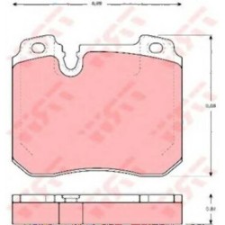 BMW E32 750 M70 Pastillas de freno delanteras 34111160710 TRW