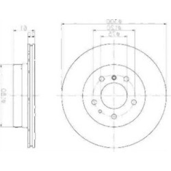 BMW E34 540 M5 Juego de discos de freno trasero 34211165265 TEXTAR