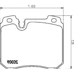Pastillas de freno delanteras BMW E32 750 M70 34111160710 TEXTAR