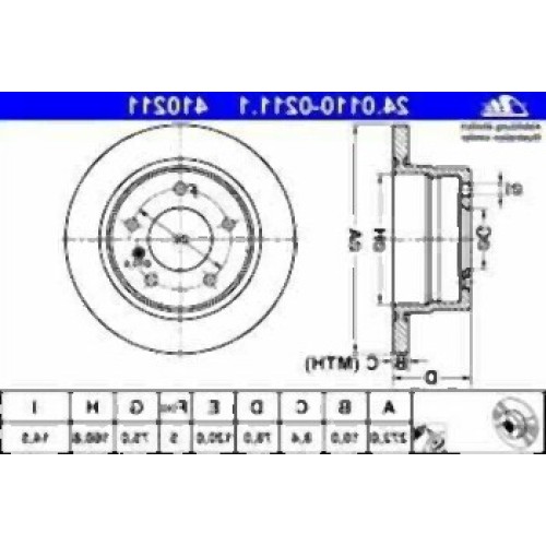 BMW E36 Juego de discos de freno trasero compacto 34216758553 ATE
