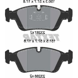 Pastillas de freno delanteras BMW E36 E46 E85 Z3 34116761244 TEXTAR
