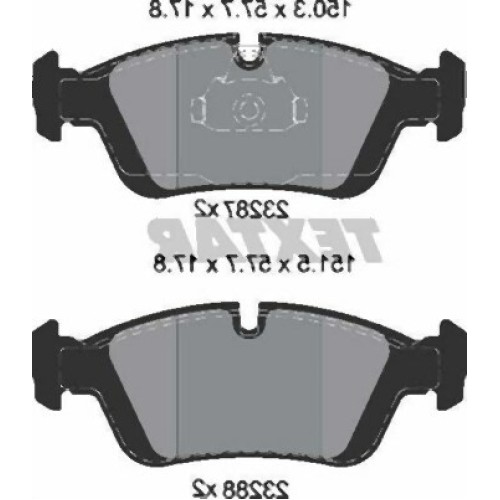 Pastillas de freno delanteras BMW E36 E46 E85 Z3 34116761244 TEXTAR