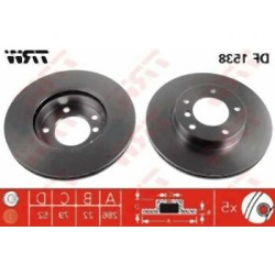 BMW E36 E46 E85 Z3 Kit de aire de disco de freno delantero 34116864060 TRW