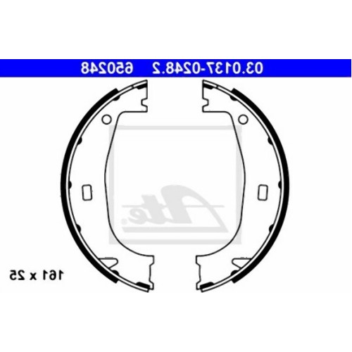 BMW E36 Z3 Pastilla de freno de mano 34416761289 ATE