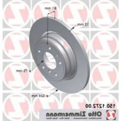BMW E38 Juego de discos de freno trasero 34216757749 ZIMMERMANN