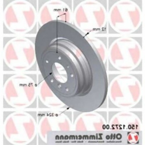 BMW E38 Juego de discos de freno trasero 34216757749 ZIMMERMANN