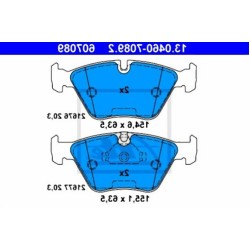 Pastillas de freno delanteras BMW E39 34116761278 ATE