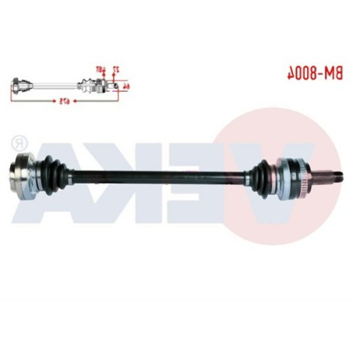 BMW E46 Eje trasero derecho 33211229588 VEKA