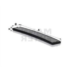 Filtro de aire acondicionado BMW E46 E83 con carbón 64319216591 MANN