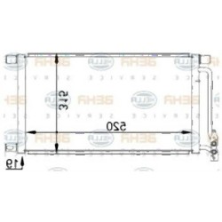 Radiador de aire acondicionado BMW E46 E83 M47 M47N M57 M57N 64538377648 BEHR