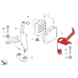 Soporte del ordenador de freno BMW E46 34516750966