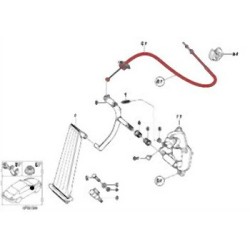 BMW E46 M43 Cable del acelerador 35411165788