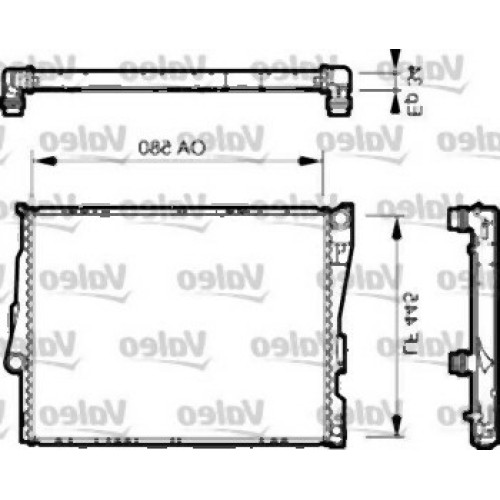 BMW E46 E85 E86 Radiador 17119071517 VALEO