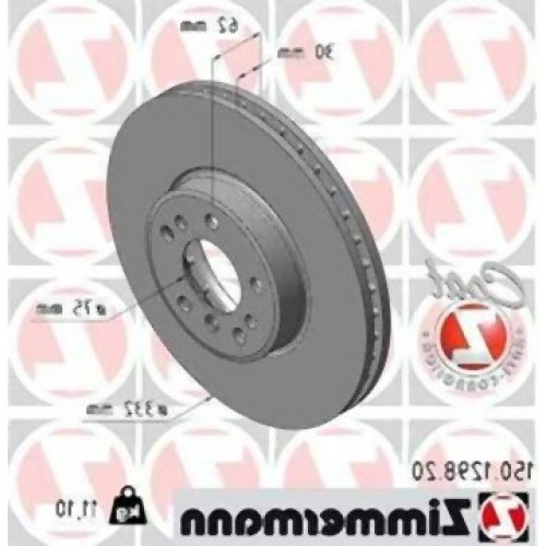 BMW E53 E83 Juego de discos de freno delantero 34116859679 ZIMMERMANN