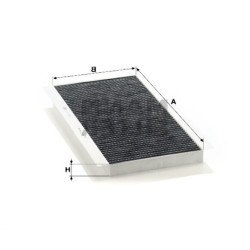 Filtro de aire acondicionado BMW E53 con carbón 64319224085 MANN
