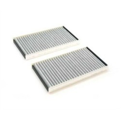 BMW E60 E61 E63 E64 Juego de filtros de aire acondicionado Carbono 64319171858