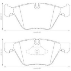 BMW E60 E61 E84 E89 E90 E91 E92 E93 Pastillas de freno delanteras 34116763617 JURID