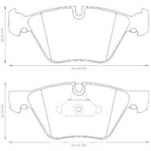 BMW E60 E61 E84 E89 E90 E91 E92 E93 Pastillas de freno delanteras 34116763617 JURID
