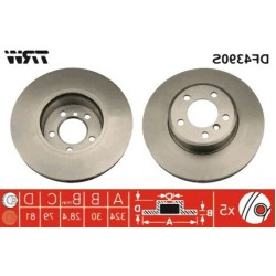 BMW E65 E66 Juego de discos de freno delantero 34116864049 TRW