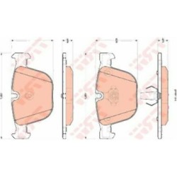 Pastillas de freno traseras deportivas BMW E70 E71 F15 F16 M 34216794879 TRW