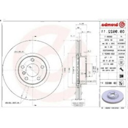 BMW E70 E71 F15 F16 Juego de discos de freno delantero 34116793244 BREMBO