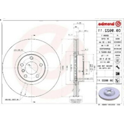 BMW E70 E71 F15 F16 Juego de discos de freno delantero 34116793244 BREMBO