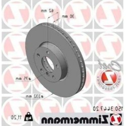 BMW E70 E71 F15 F16 Juego de discos de freno delantero 34116868939 ZIMMERMANN