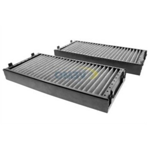 BMW E70 E71 Filtro de aire acondicionado Carbono 2 unidades 64316945586 VAICO