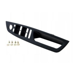 BMW E70 E71 Tirador de puerta delantera izquierda Marco de botón de vidrio con pliegue 51416975791