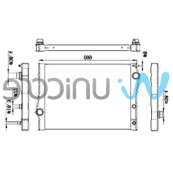 BMW E70 X5 E71 X6 Radiador 17117533472 UNICORE