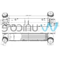 BMW E81 E82 E84 E87 E88 E90 E91 E92 E93 N47 N47N Turbo Radiador 17517798788 UNICORE