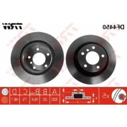 BMW E81 E82 E87 E88 E90 E91 E92 E93 F20 F21 F22 F23 F30 F31 F32 F36 Conjunto de aire de disco de freno trasero 34216855007m TRW