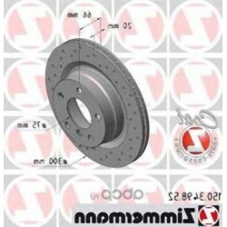 BMW E81 E82 E87 E88 E90 E91 E92 E93 F20 F21 F22 F23 F30 F31 F32 F36 Conjunto neumático de disco de freno trasero 34216855007m ZIMMERMANN