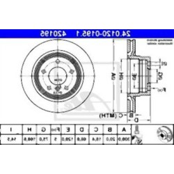 BMW E81 E82 E87 E88 E90 E91 E92 E93 F20 F21 F22 F23 F30 F31 F32 F36 Conjunto de aire de disco de freno trasero 34216855007 ATE