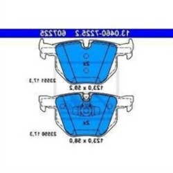 BMW E84 E90 E91 E92 E93 Antes de 03 2007 Pastillas de freno traseras 34216775678 ATE