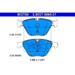 BMW E84 E90 E91 E92 E93 Pastillas de freno delanteras 34116780711 ATE